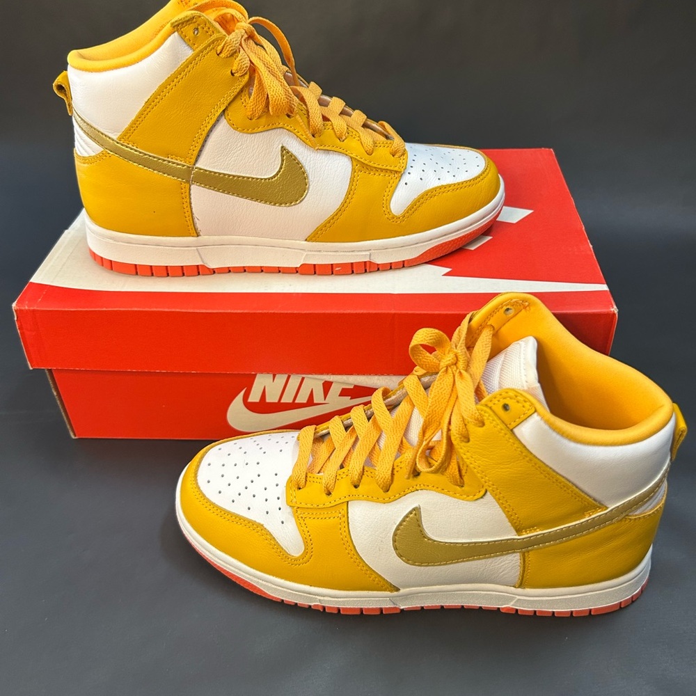 Nike Red Dunk High Sneakers